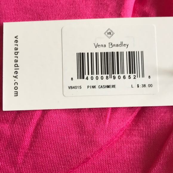 Vera Bradley Cadence Tee Pink Cashmere Large - Picture 5 of 6
